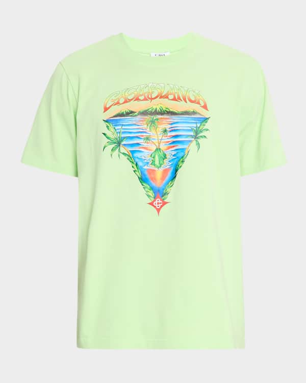 CASABLANCA Men's Futuro Optimisto Silk Sport Shirt | Neiman Marcus