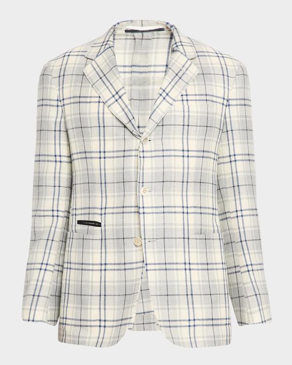 dunhill Men's Wool Tweed Donegal Single-Breasted Sport Coat
