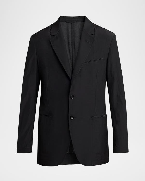 Giorgio Armani Men's Honeycomb Shawl Sport Coat | Neiman Marcus