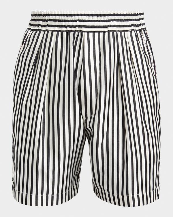 Hudson Men's Double-Knit Cotton and Cashmere Drawstring Shorts