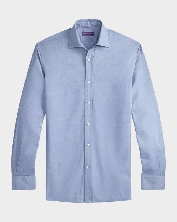 Ralph Lauren Purple Label Men's Paisley Linen Sport Shirt | Neiman