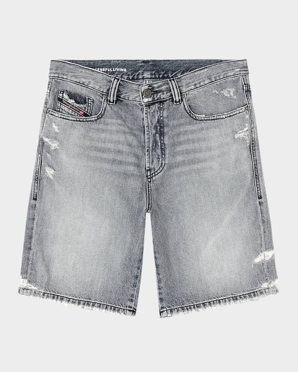 Ksubi Men's Maxx Wide Denim Shorts | Neiman Marcus