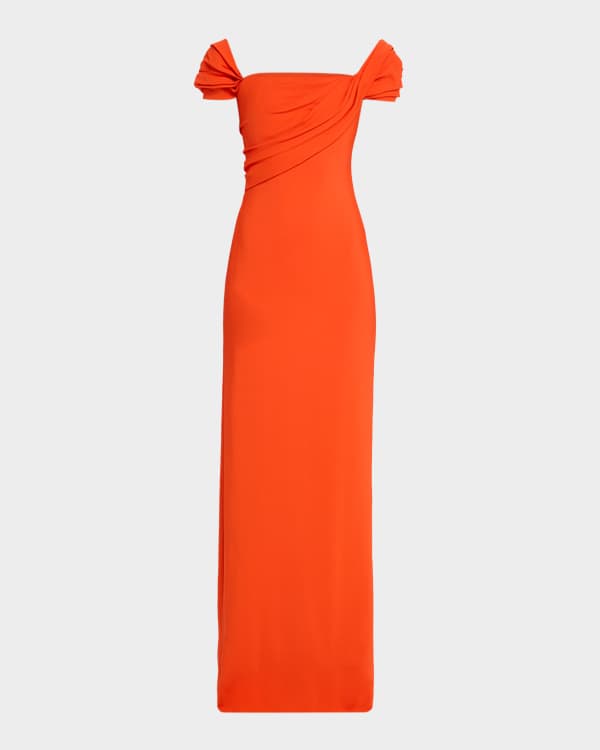Oscar de la Renta Sleeveless Ombre Sequin Fringe Embroidered Gown | Neiman  Marcus
