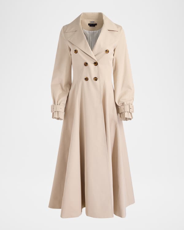ALICE + OLIVIA Nevada Vegan Leather Trench Coat | Neiman Marcus