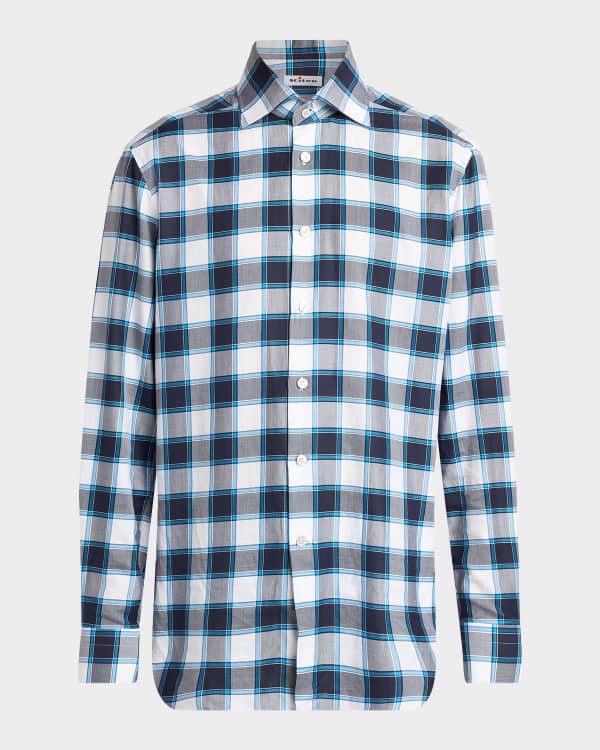 Bottega Veneta ストライプ半袖シャツ Bottega Veneta Men's Knotted Stripe Button-Down Shirt | Neiman Marcus