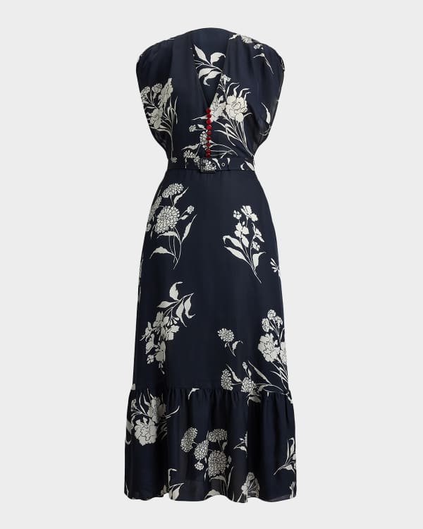 ralph lauren floral mesh dress Floral Corset Chiffon Maxi Dress