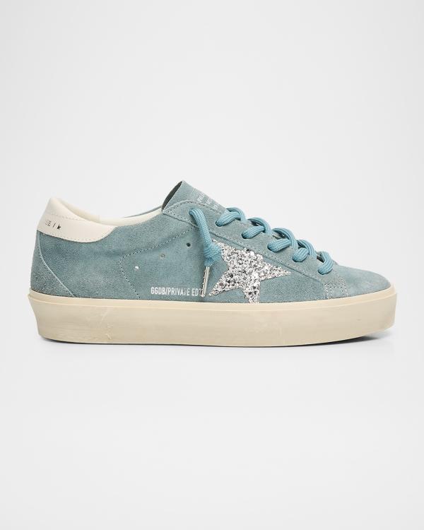 Golden Goose Super-Star Swarovski Leather Low-Top Sneakers