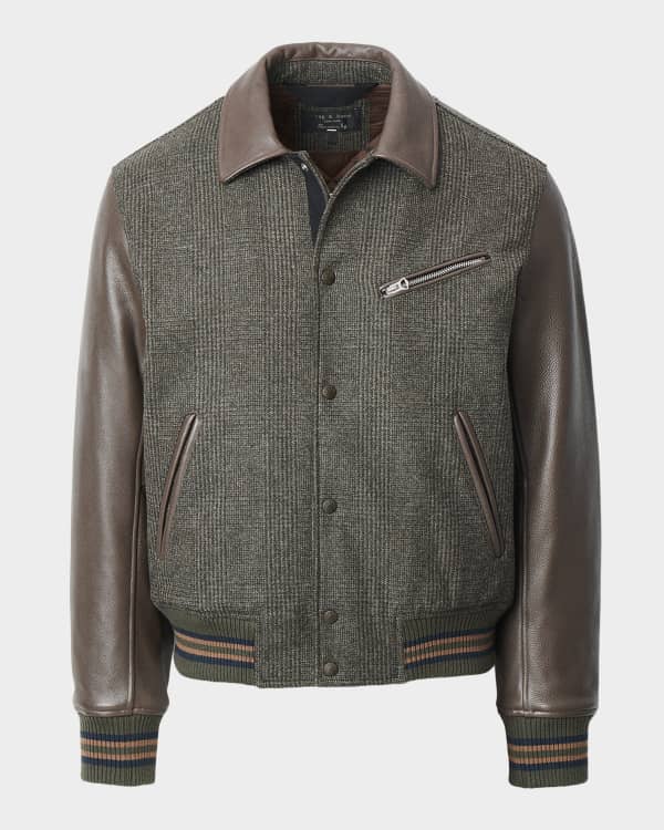Rag & Bone Men's Melrose Corduroy Zip-Front Shirt Jacket | Neiman