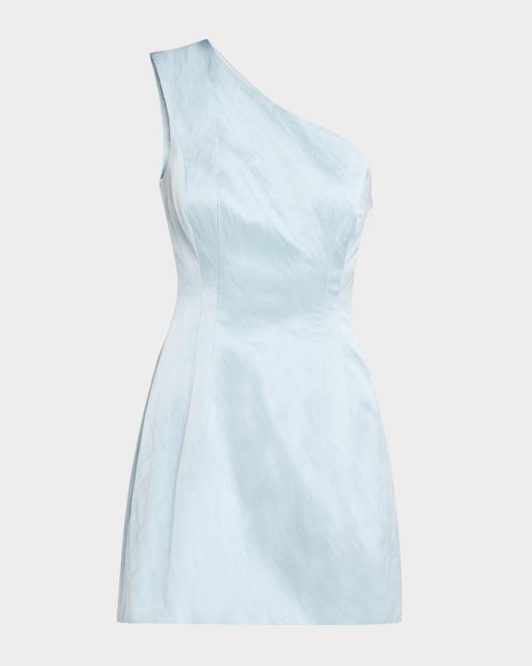 iro one shoulder dress Iro Pilar One-Shoulder Midi Dress with Back Cut-Out