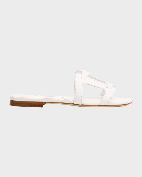 Manolo Blahnik Jada Suede Mule Sandals | Neiman Marcus