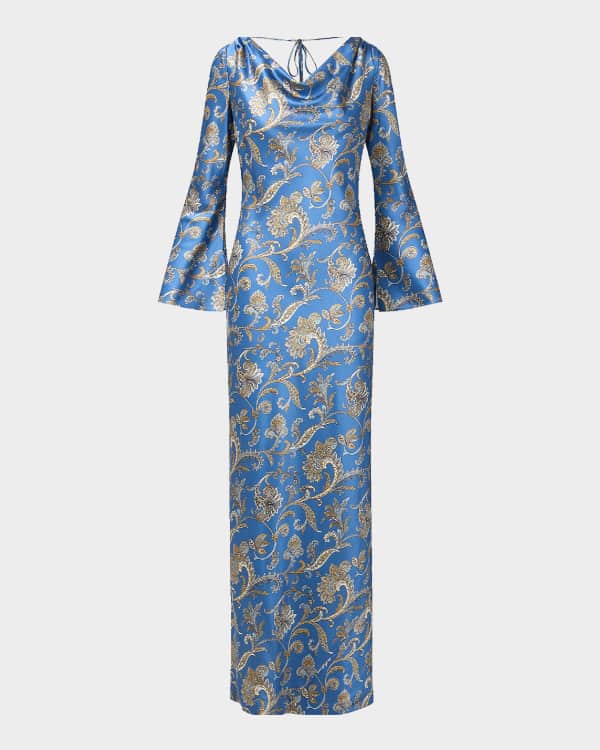 Veronica Beard Ella Floral A-Line Midi Dress