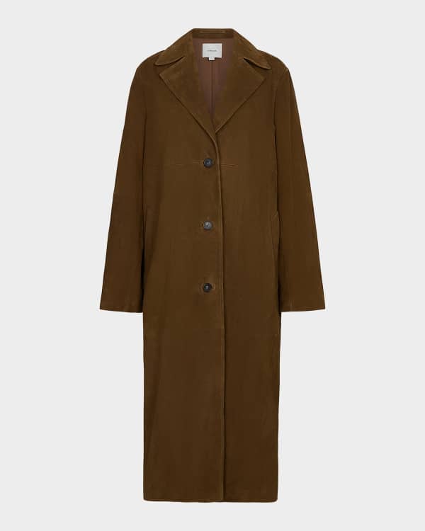 Emporio Armani Belted Technical Cotton Trench Coat | Neiman Marcus