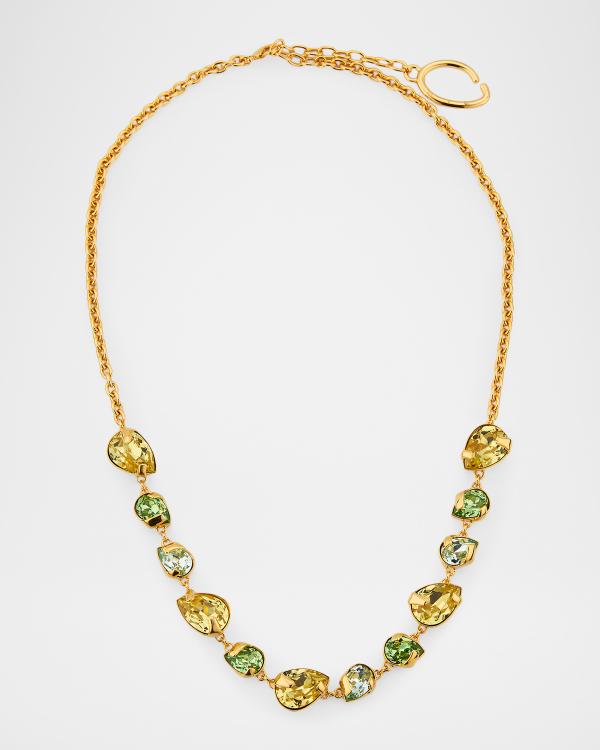 Dolce&Gabbana Bijoux Rhinestone Necklace with DG Logo | Neiman Marcus