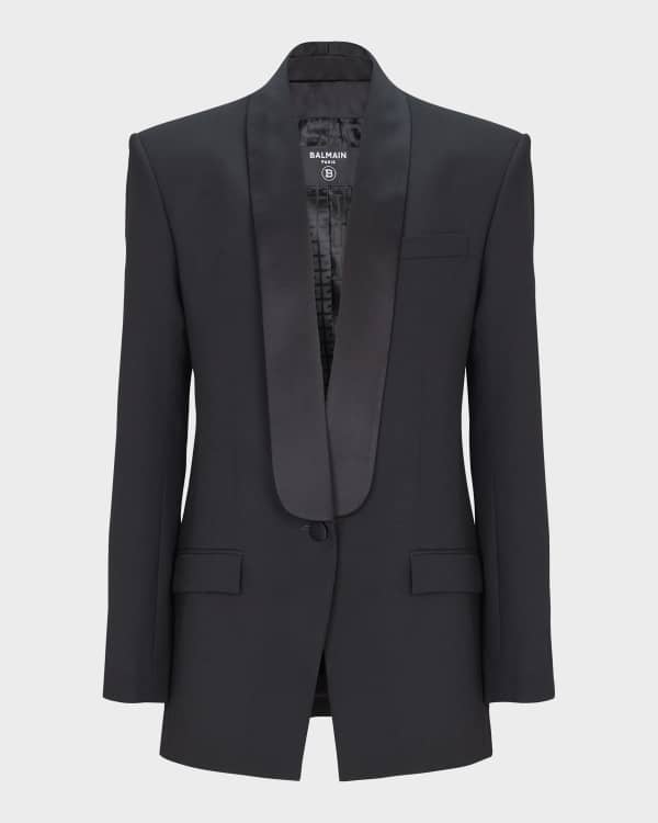 Balmain Men's Reversible Monogram Jacquard Bomber Jacket | Neiman