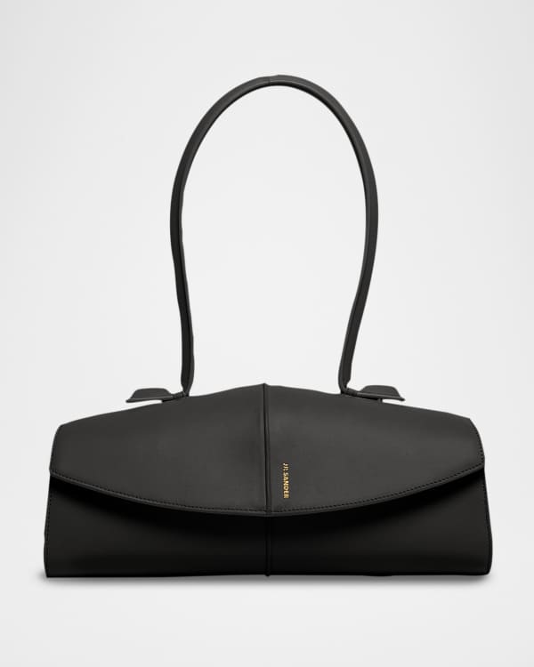 Jil Sander Goji Pillow Laminated Leather Shoulder Bag | Neiman Marcus