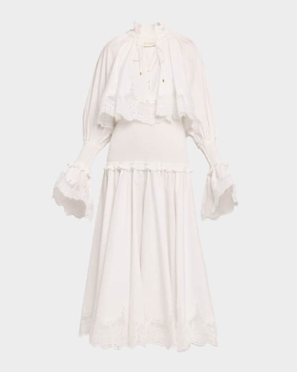 self portrait lace trimmed mini dress self-portrait - Cream Boucle Lace Trim Mini Dress main image 0