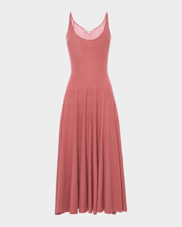 STAUD Frances Poplin Midi Dress | Neiman Marcus