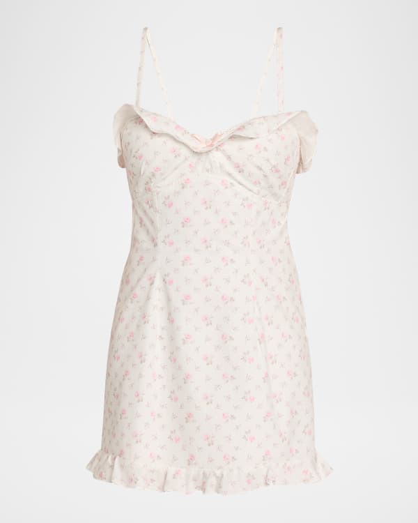 LoveShackFancy Maryanne Metallic Knit Mini Dress | Neiman Marcus
