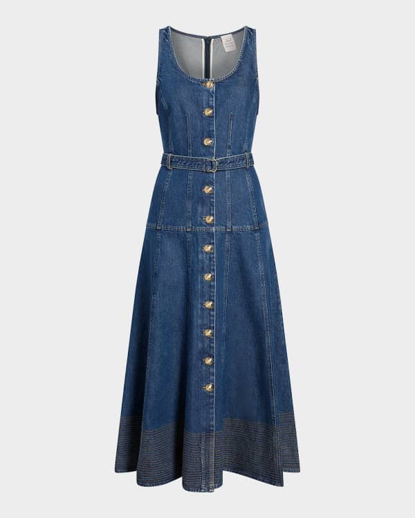knee length dresses for ladies Cinq à Sept McKenna Midi Dress - Navy