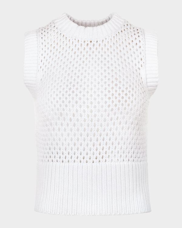 Apiece Apart Oliva Dolman-Sleeve Knit Linen Vest | Neiman Marcus