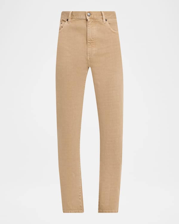 ワコマリア Zegna / STRAIGHT FIT TROUSERS M ZEGNA Men's Regular-Fit Cotton Canvas Straight-Leg Pants | Neiman