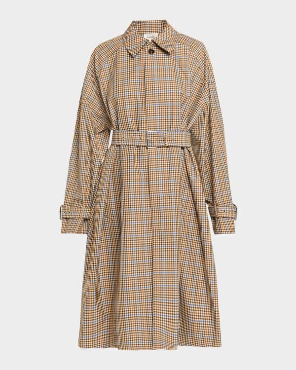 Emporio Armani Belted Technical Cotton Trench Coat | Neiman Marcus