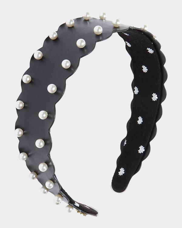 Lele Sadoughi Bardot Bow Leopard Ribbon Headband | Neiman Marcus display picture 1