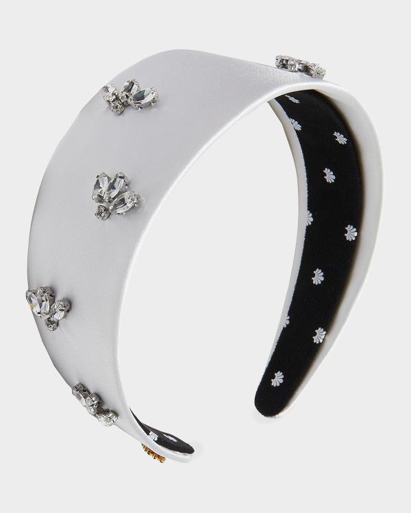 Lele Sadoughi Gigi Crystal-Embellished Velvet Headband  display picture 1