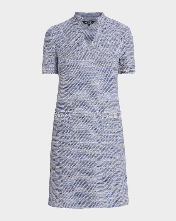 Cinq à Sept Natalie Prism Tweed Mini Dress | Neiman Marcus