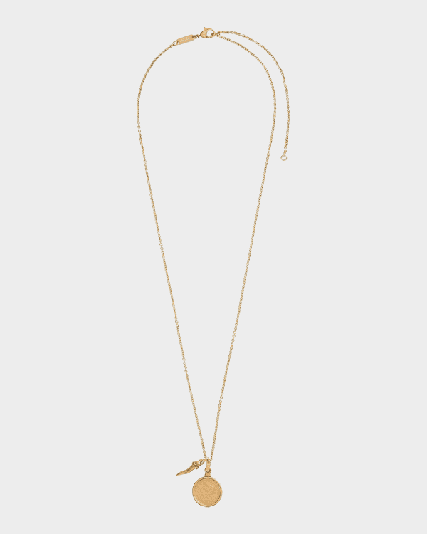 Dolce&Gabbana Gold-Plated DG Logo Choker with Pearls | Neiman Marcus