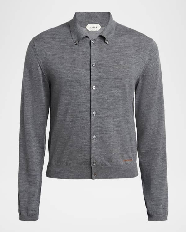 Dsquared2 Men's Metallic Striped V-Neck Cardigan | Neiman Marcus