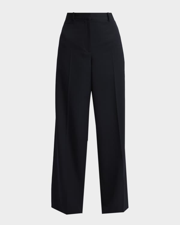 THE ROW Kosso Skinny-Leg Wool Pants | Neiman Marcus