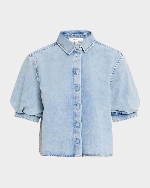 Toteme Summer Striped Cotton Button-Down Shirt | Neiman Marcus