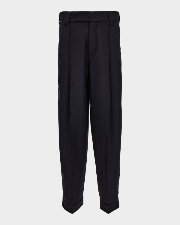 Amiri Men's Creased Wool Flare Pants | Neiman Marcus