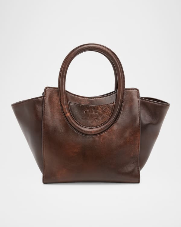 STAUD Dude Zip Leather Travel Bag | Neiman Marcus