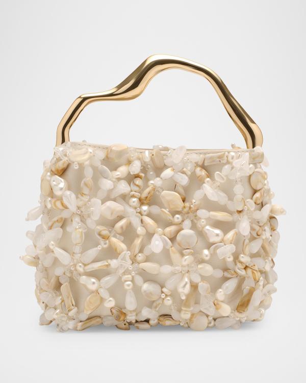 Cult Gaia Azariah Leather Coil Top-Handle Bag | Neiman Marcus