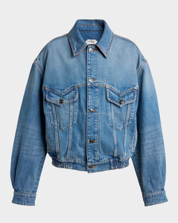 Prada Denim Blouson Jacket | Neiman Marcus