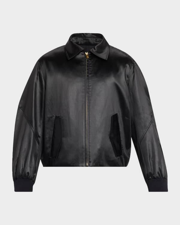 AVIREX Men's Icon Leather Bomber Jacket | Neiman Marcus