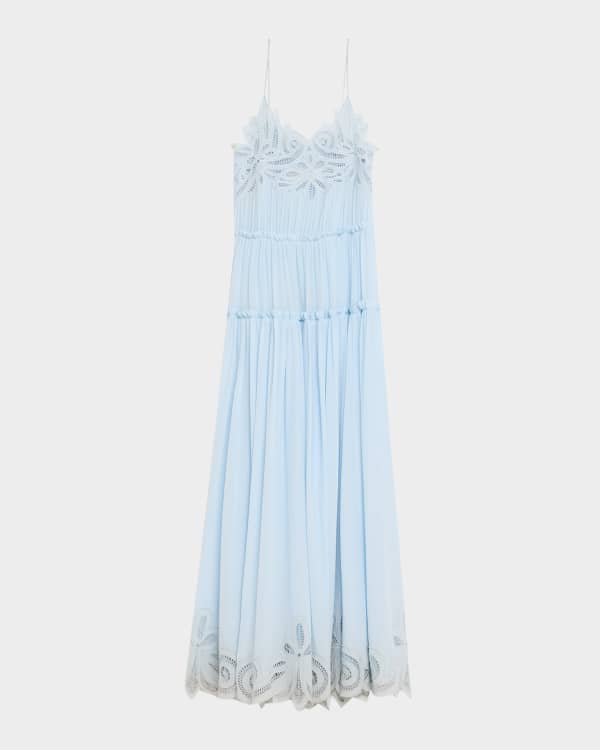 AMUR Lorelie Pleated Halter Gown | Neiman Marcus