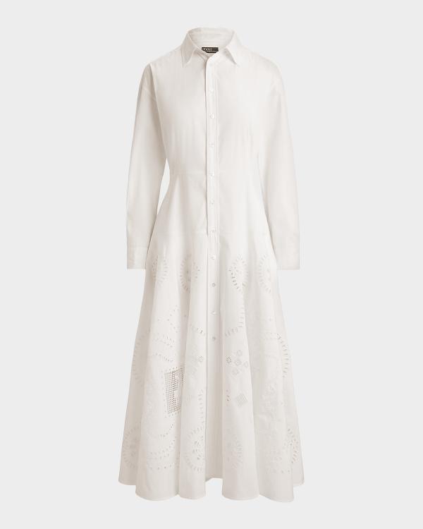 Polo Ralph Lauren Buttoned Denim Midi Dress