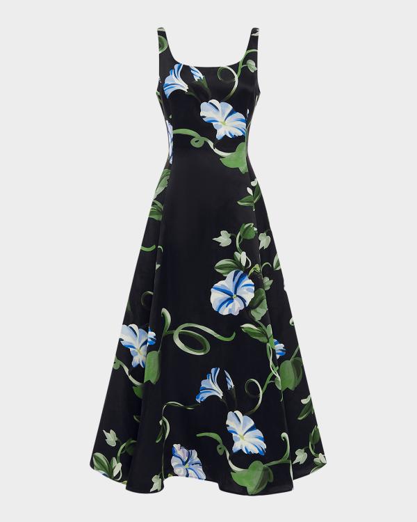 ALICE + OLIVIA Lila Structured Maxi Dress | Neiman Marcus