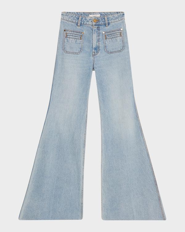 Burberry Mid-Rise Bootcut-Leg Jeans | Neiman Marcus