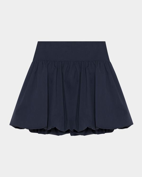 LoveShackFancy Gingham Eyelet Ruffle Mini Skirt | Neiman Marcus
