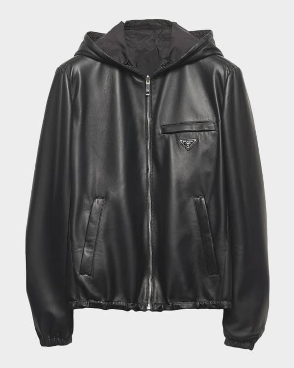 Rag & Bone Men's Melrose Full-Zip Leather Jacket | Neiman Marcus