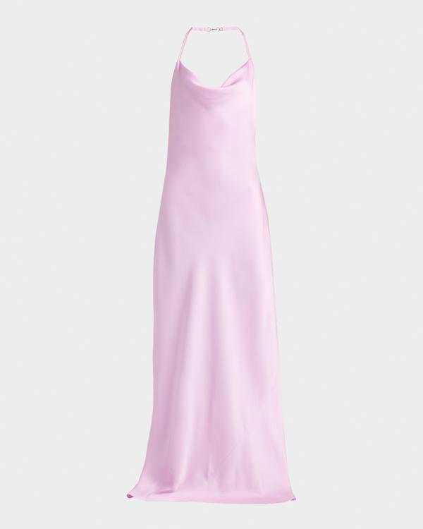 laquan smith pink dress Sequined turtleneck minidress in pink - La Quan Smith