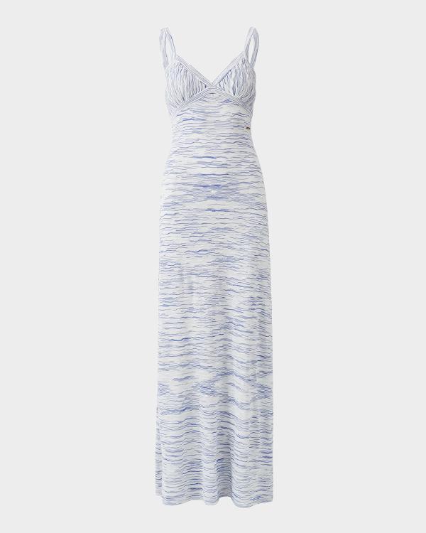 Ramy Brook Sahana Zebra Sheer Coverup Maxi Dress | Neiman Marcus