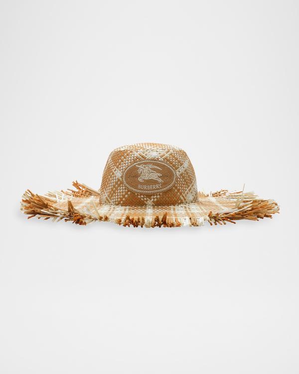 Burberry Crystal-Embellished TB Monogram Baseball Cap | Neiman Marcus