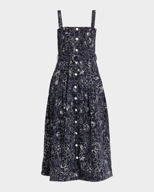 Cinq a Sept Vega Denim Midi Dress | Neiman Marcus