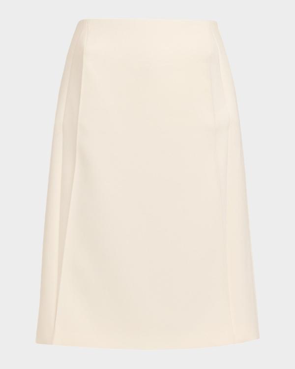 Jil Sander Double-Layered Silk Skirt | Neiman Marcus