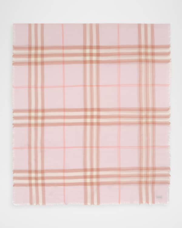 Burberry Heritage Stripe Border Silk Scarf | Neiman Marcus
